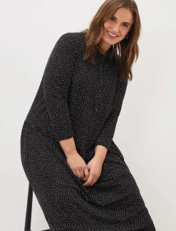 Mina Spot Jersey Dress