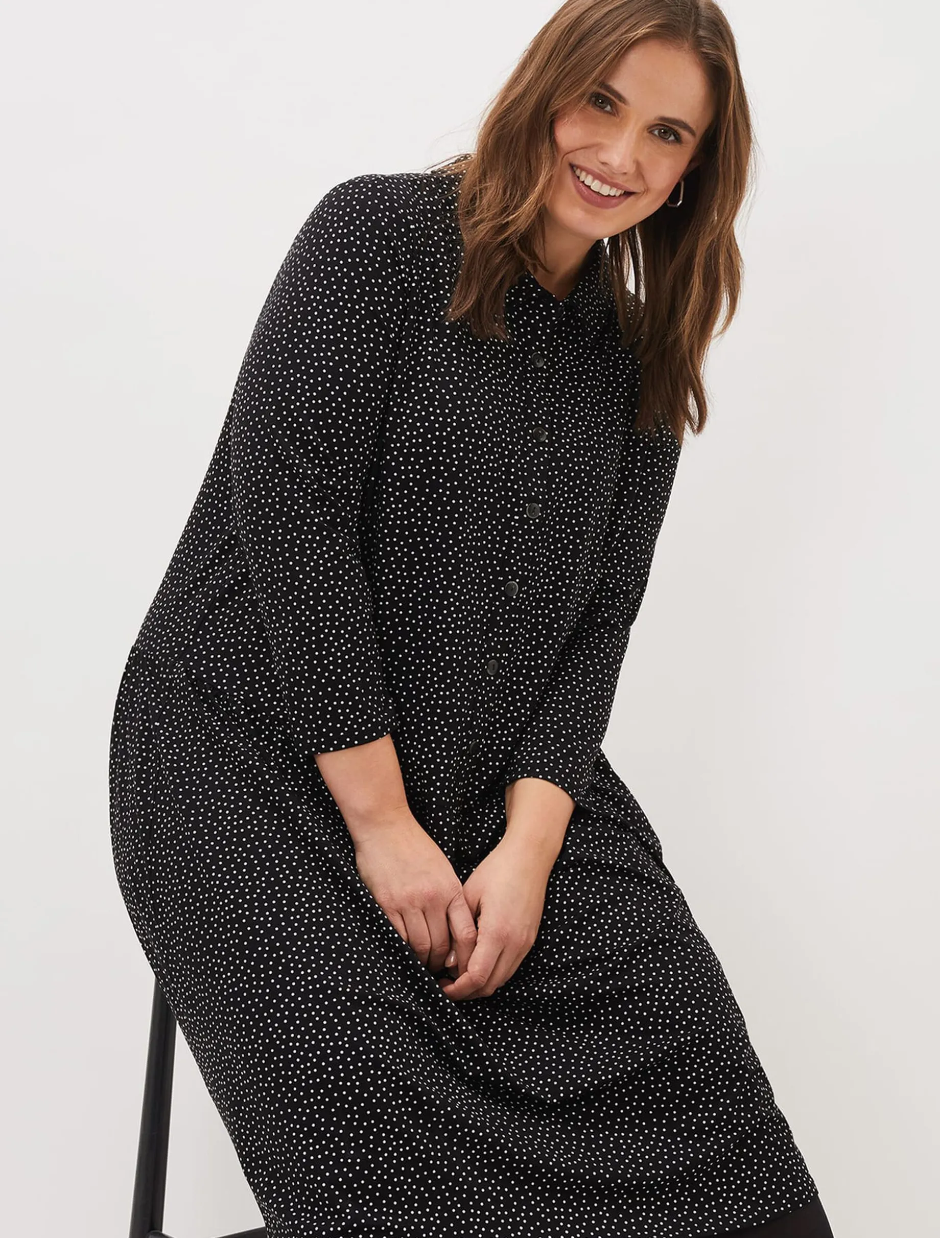 Mina Spot Jersey Dress