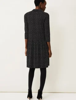 Mina Spot Print Shirt Dress