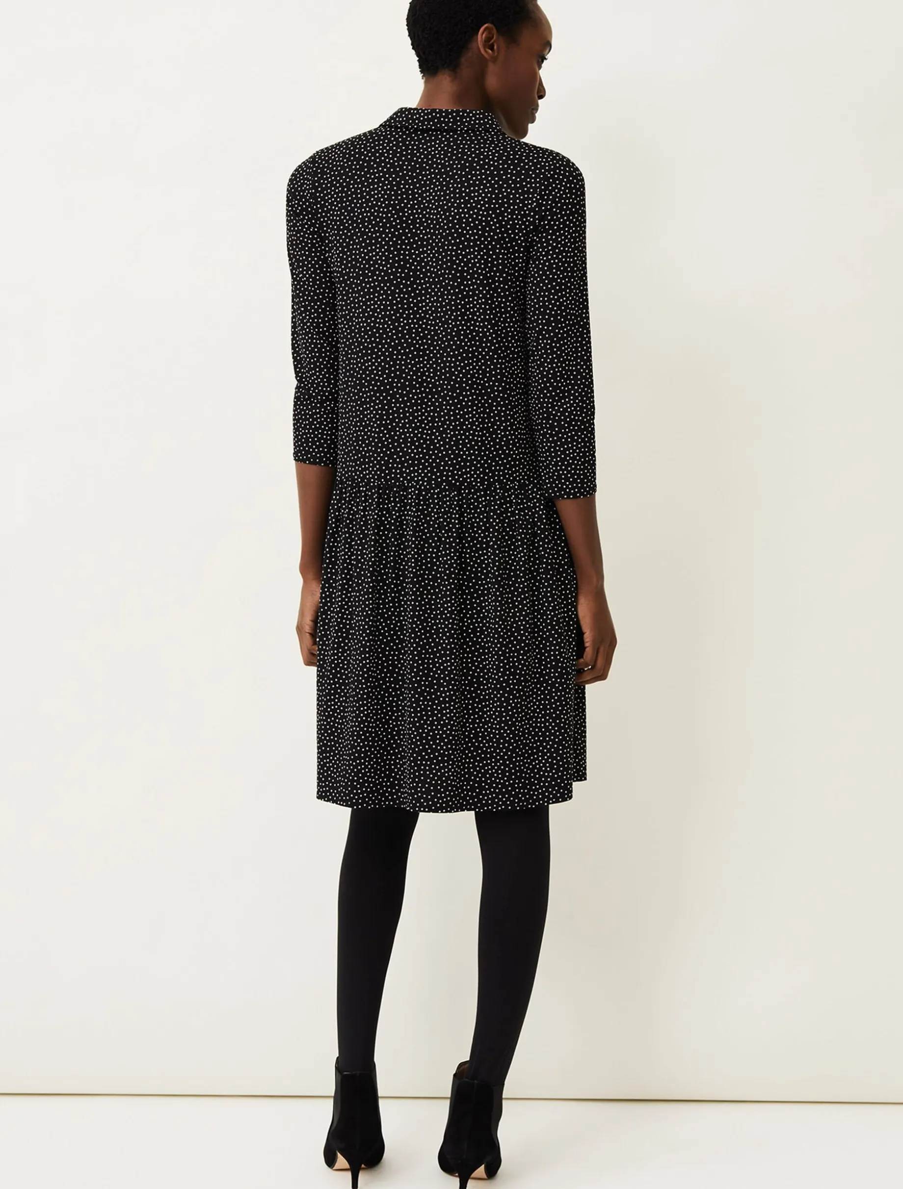 Mina Spot Print Shirt Dress