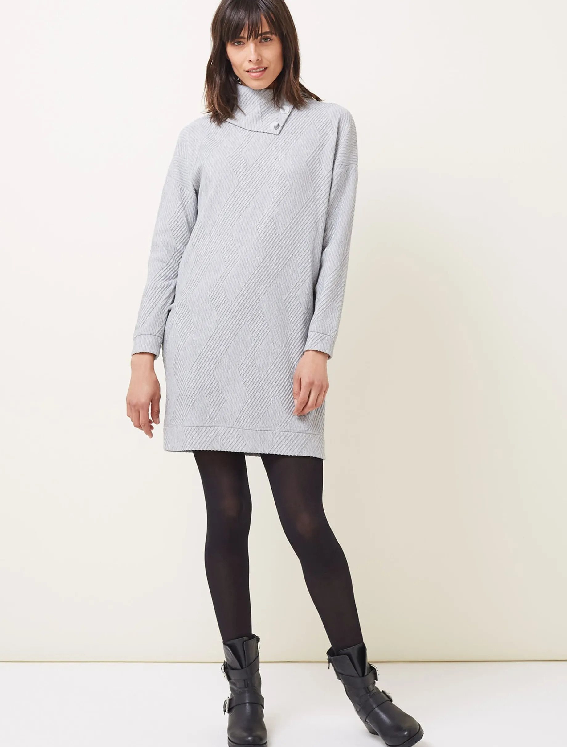 Minnia Textured Tunic Dress