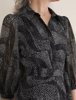 Miriam Chiffon Shirt Midi Dress
