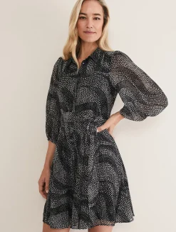 Miriam Chiffon Shirt Mini Dress