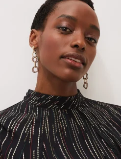 Mixed Link Earrings