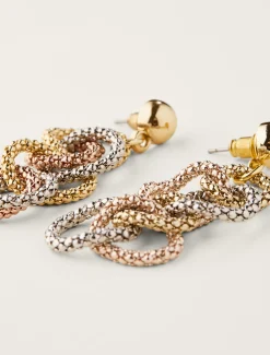 Mixed Link Earrings