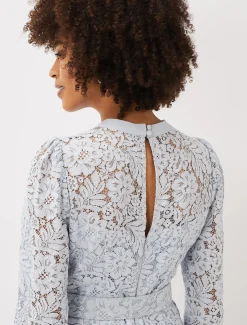 Monroe Belted Lace Wide Leg Jumpsuit