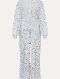 Monroe Belted Lace Wide Leg Jumpsuit