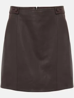 Nadine Leather A-Line Skirt