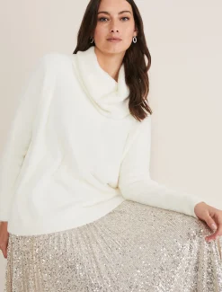 Natalia Fluffy Roll Neck Knit