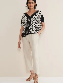 Natalie V Neck Printed Top