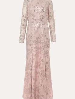 Natalya Sequin Floral Maxi Dress