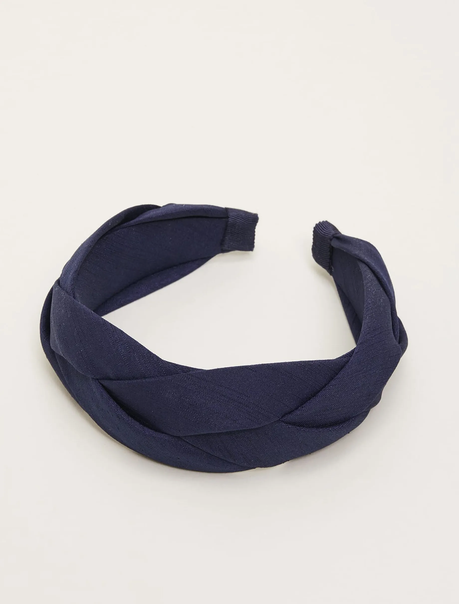 Navy Plaited Headband
