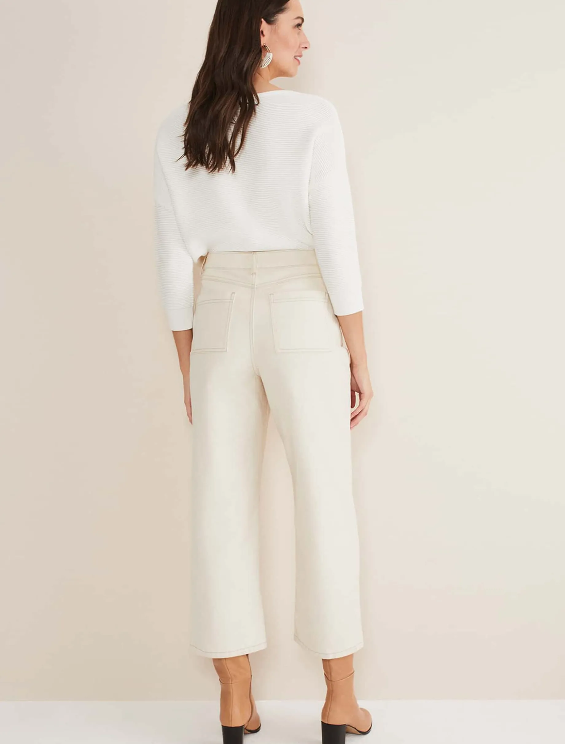 Nell Organic Denim Wide Leg Jean