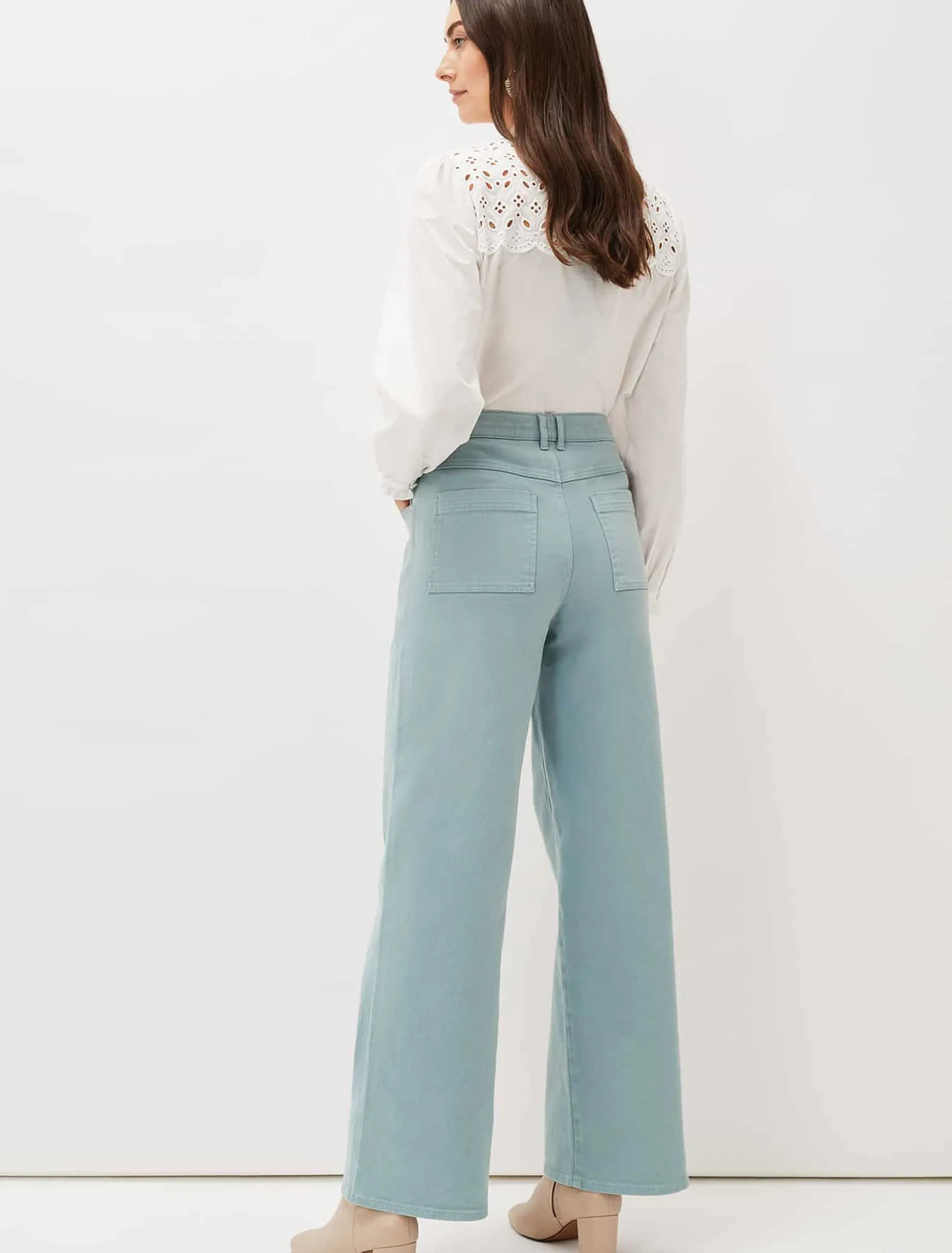 Nell Organic Denim Wide Leg Jean