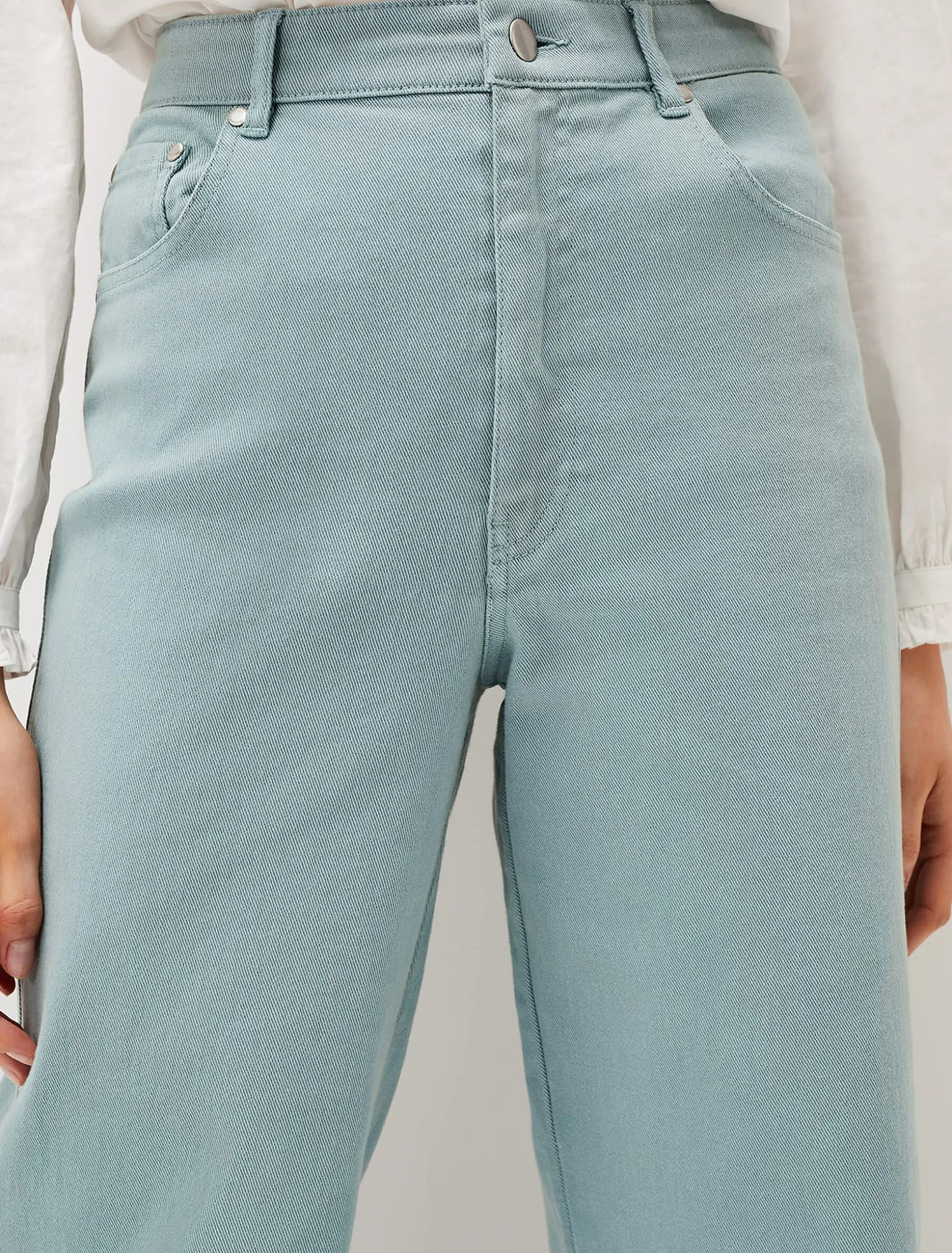 Nell Organic Denim Wide Leg Jean