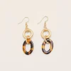 Nell Tortoise Shell Resin Earrings