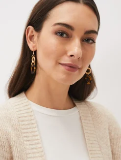 Nell Tortoise Shell Resin Earrings