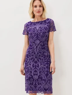 Nessa Embroidered Midi Dress