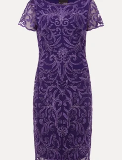 Nessa Embroidered Midi Dress