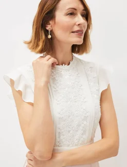 Niamh Lace Bodice Wide Leg Jumpsuit