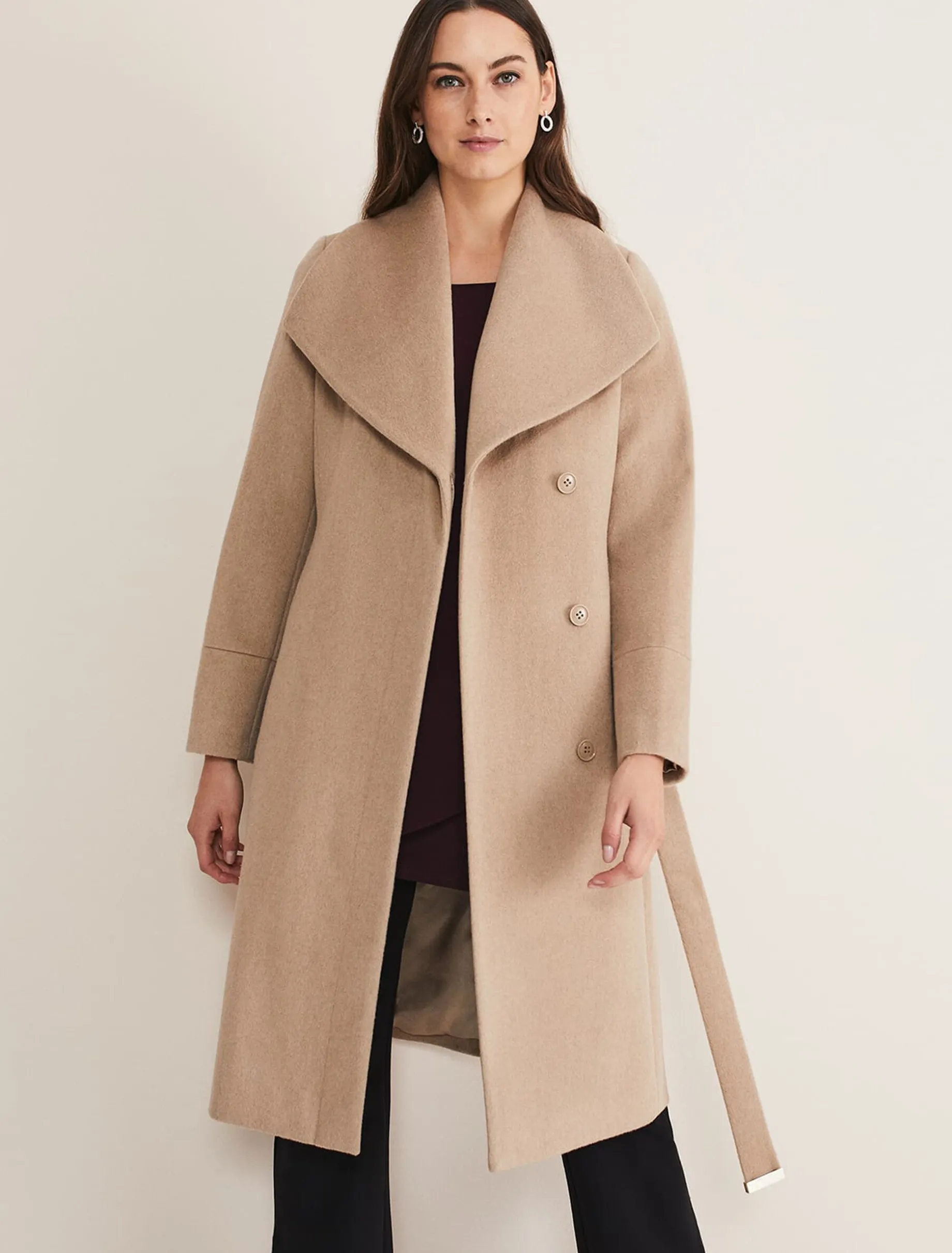 Nicci Wool Belted Coat