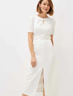 Niccola Fitted Belted Midaxi Dress