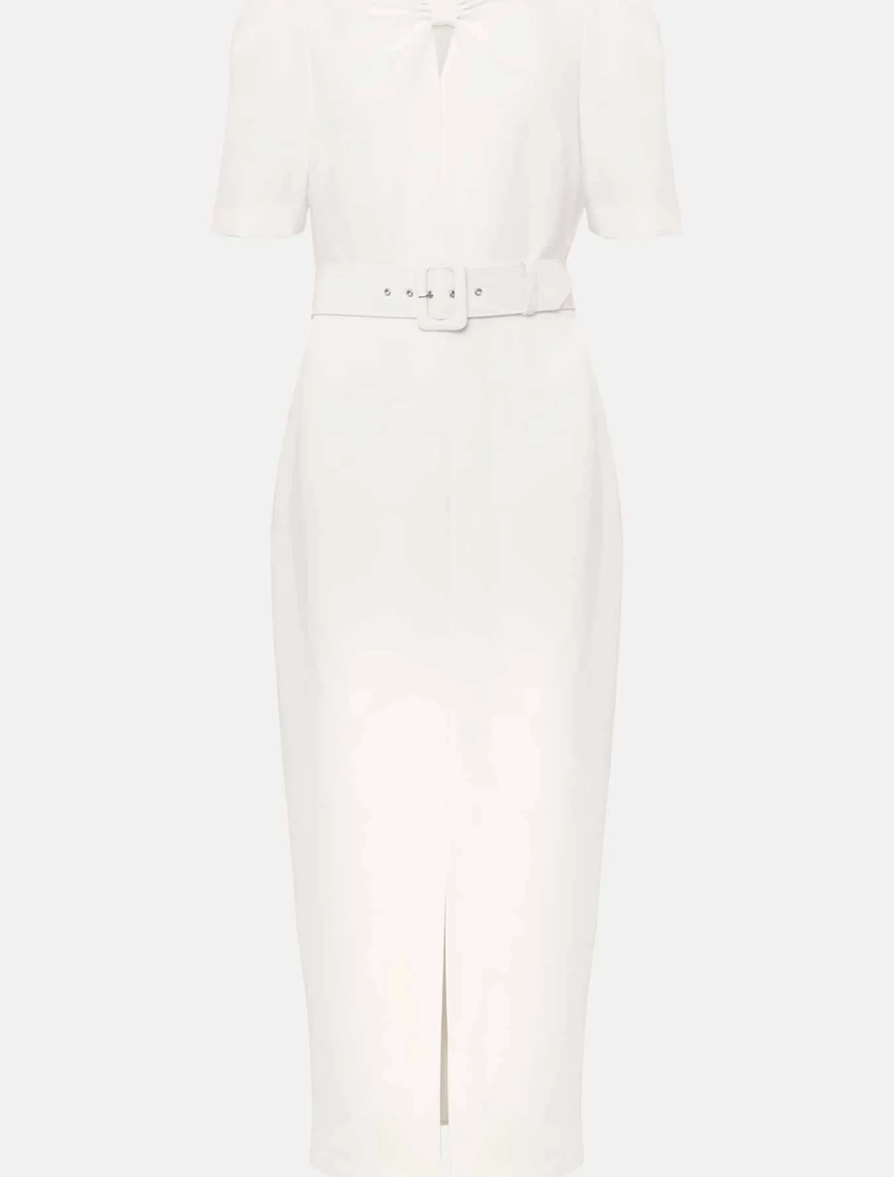 Niccola Fitted Belted Midaxi Dress