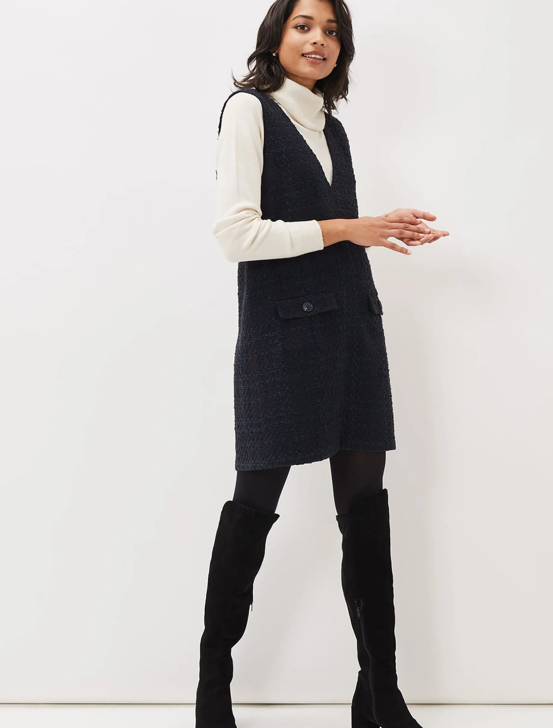 Niko Tweed Dress