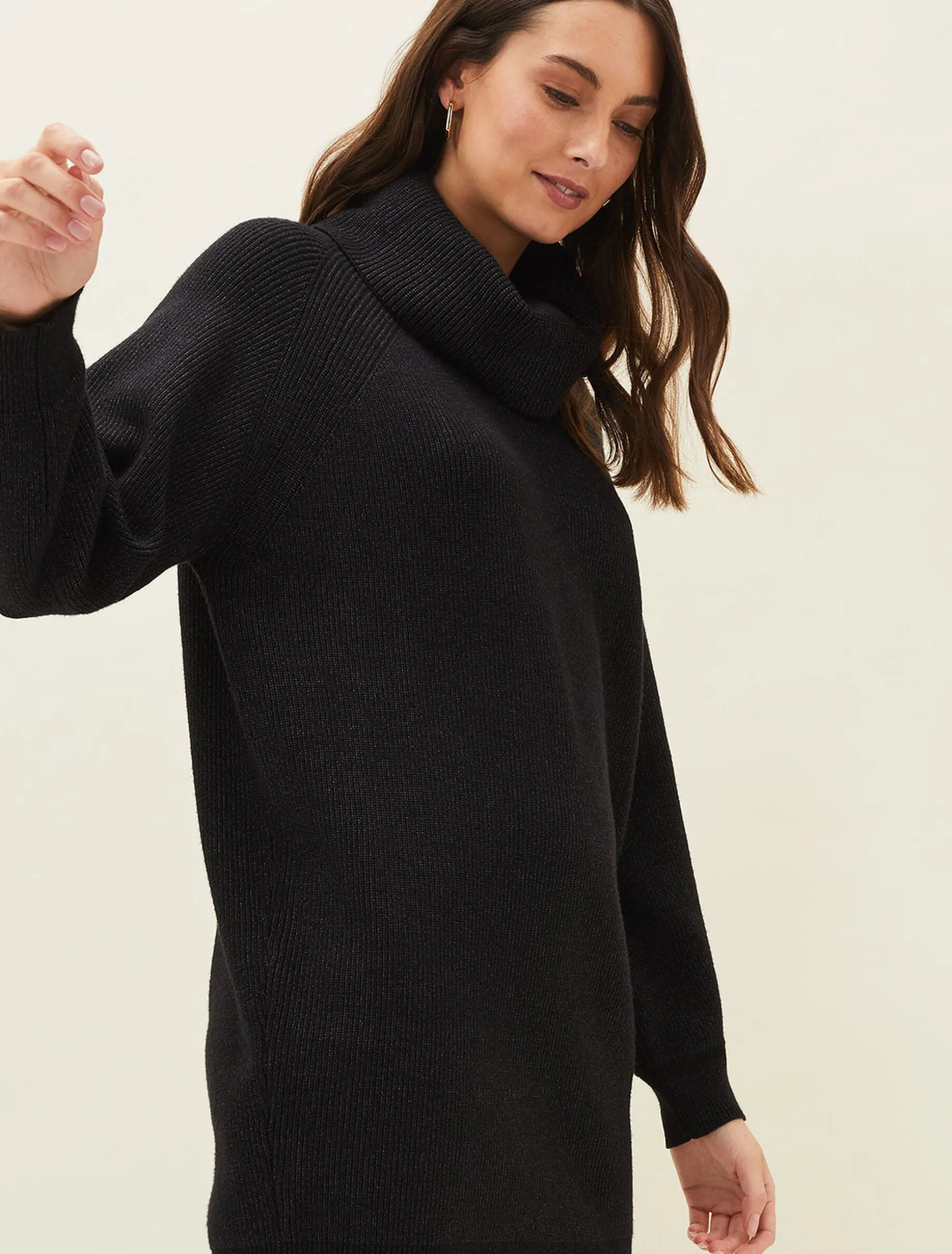 Nisha Roll Neck Jumper Dress