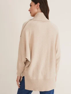 Nola Zip Neck Chunky Relaxed Knit