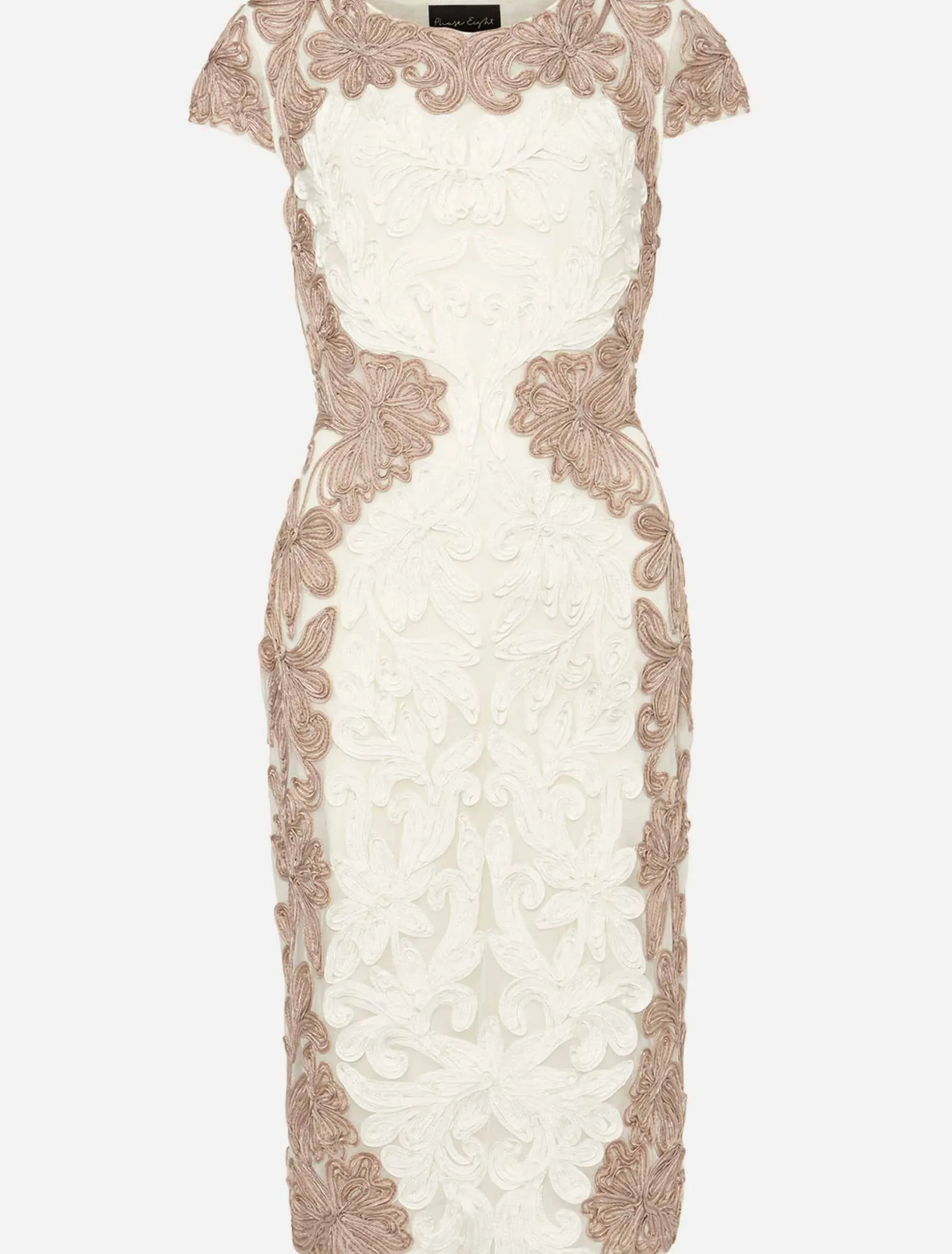 Nori Tapework Lace Fitted Dress