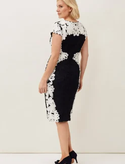 Nori Tapework Lace Fitted Dress