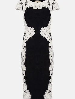 Nori Tapework Lace Fitted Dress