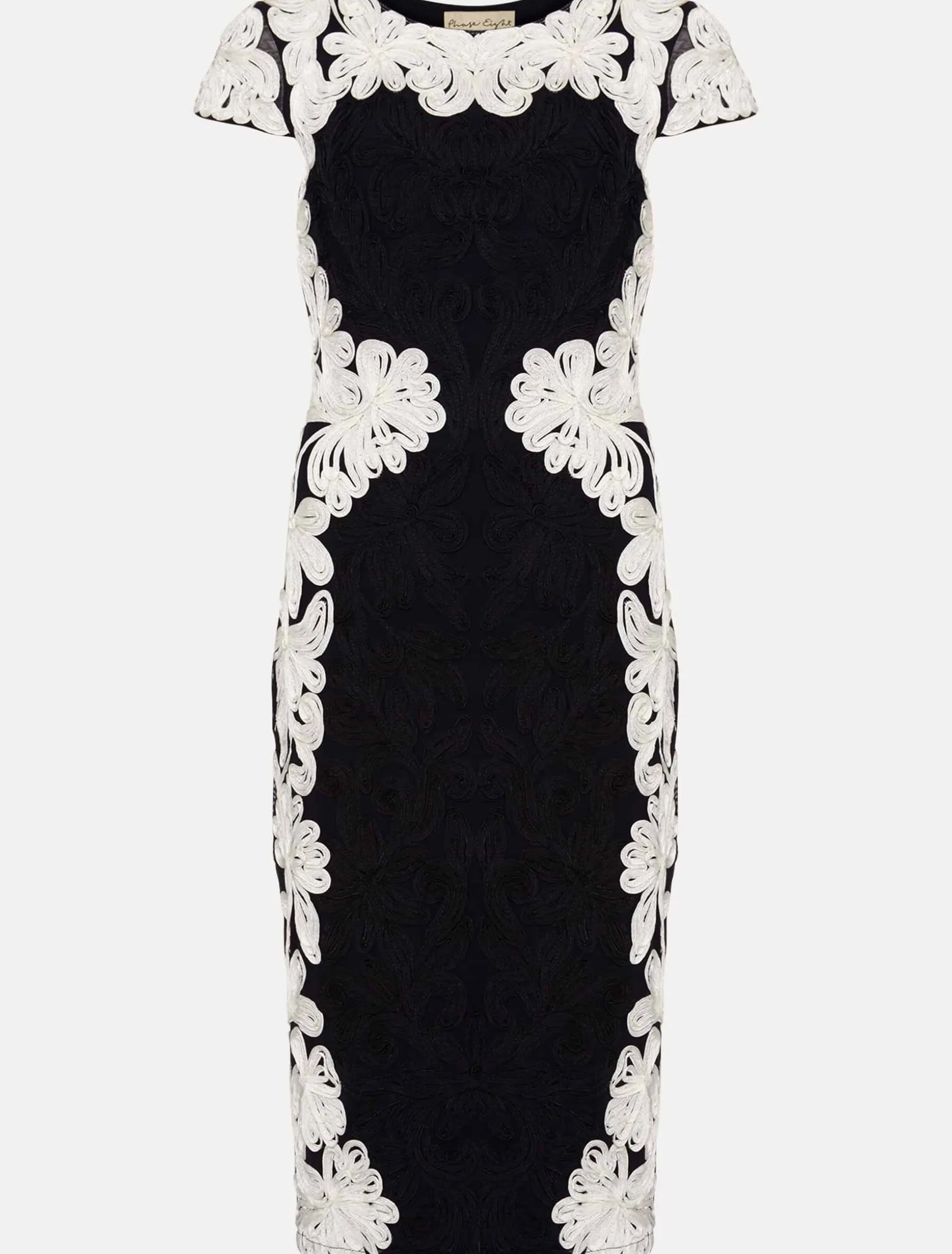 Nori Tapework Lace Fitted Dress
