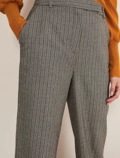 Nouria Herringbone Tapered Trouser
