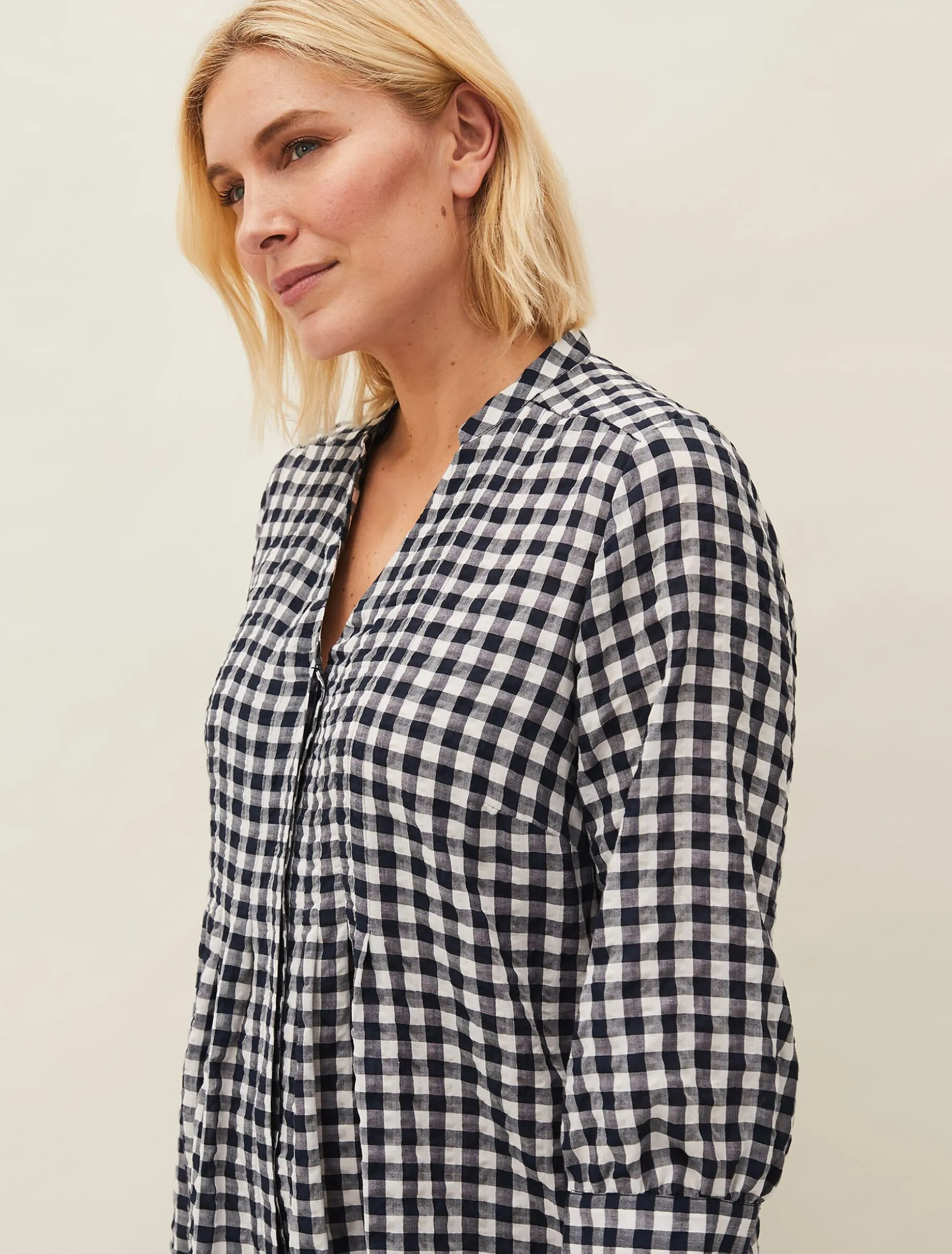 Oona Gingham Swing Dress