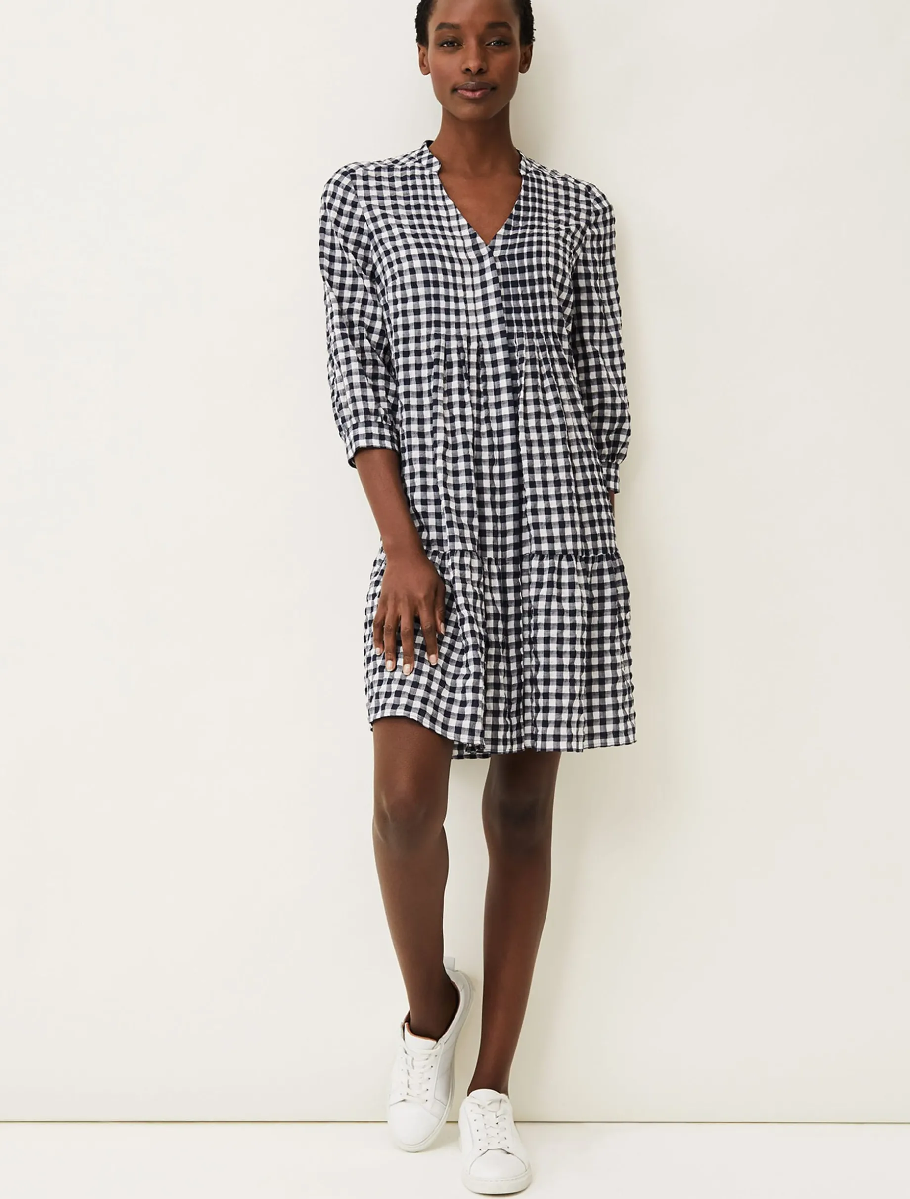 Oona Gingham Swing Dress