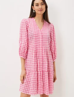 Oona Gingham Swing Dress