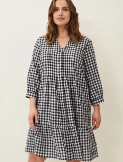 Oona Gingham Swing Dress
