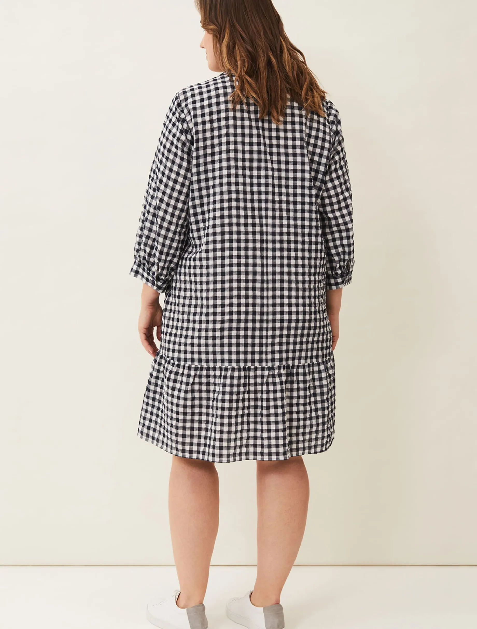 Oona Gingham Swing Dress