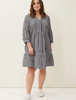 Oona Gingham Swing Dress