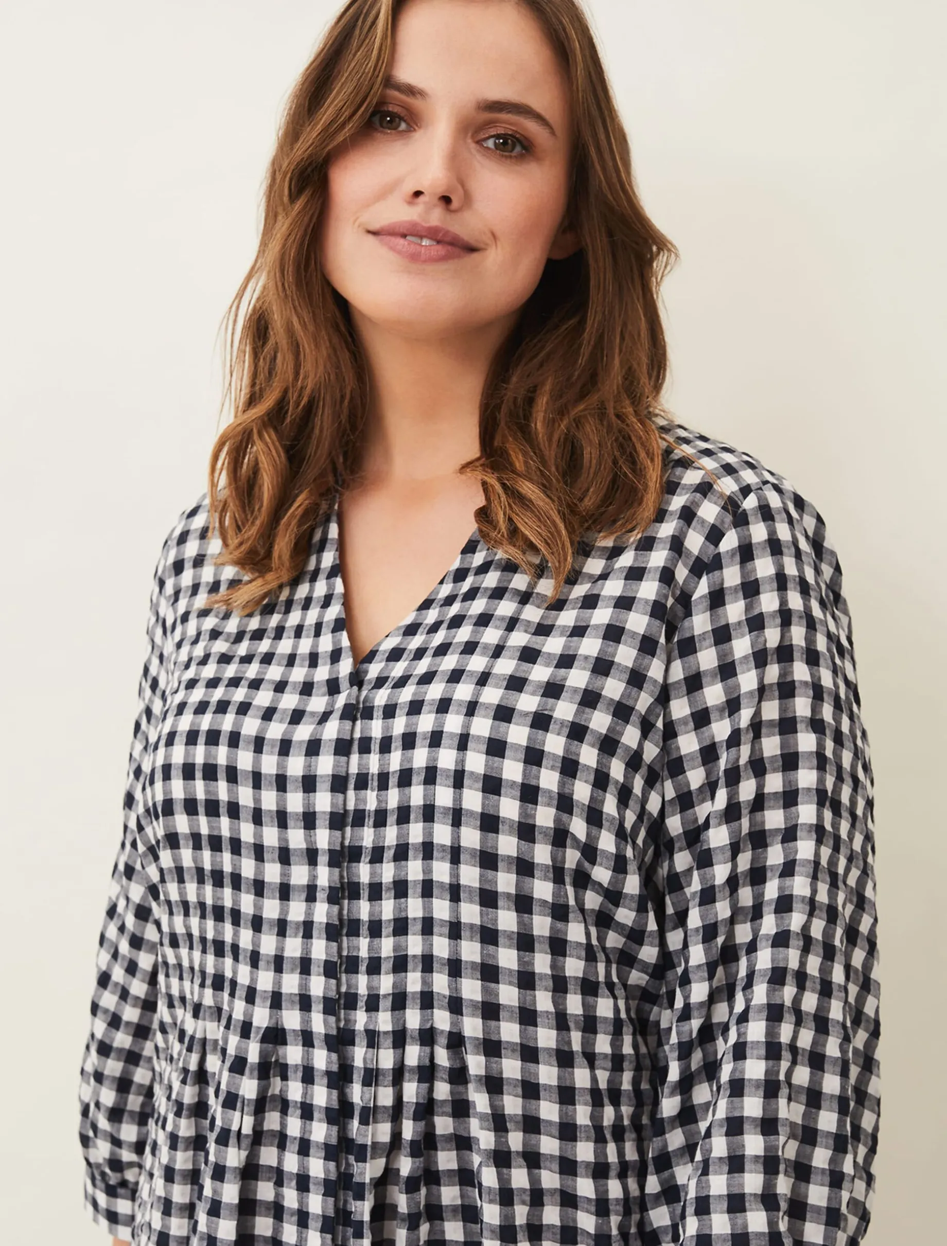 Oona Gingham Swing Dress