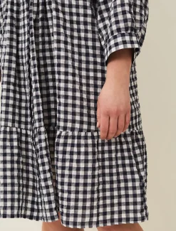 Oona Gingham Swing Dress