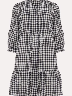 Oona Gingham Swing Dress