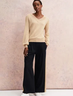 Ophelia Wool Cashmere V Neck Jumper