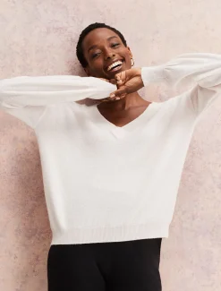 Ophelia Wool Cashmere V Neck Jumper