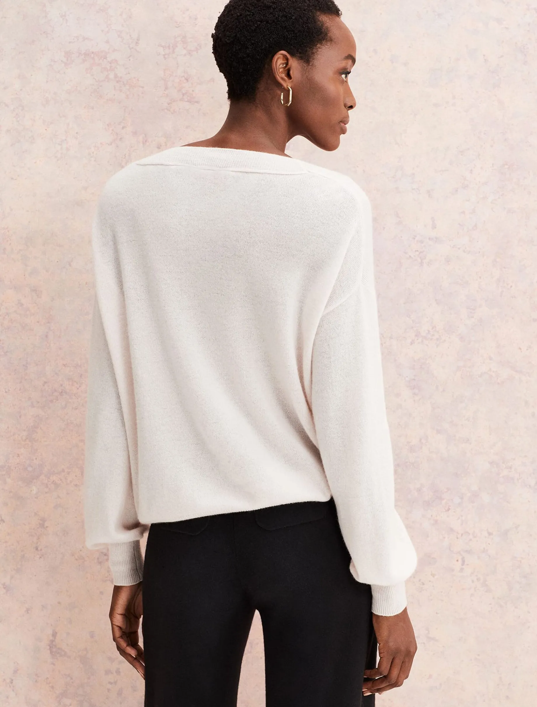 Ophelia Wool Cashmere V Neck Jumper