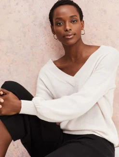 Ophelia Wool Cashmere V Neck Jumper