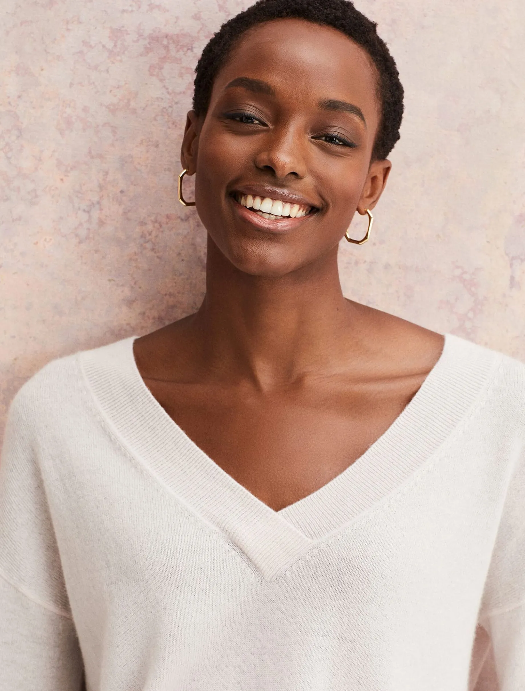 Ophelia Wool Cashmere V Neck Jumper
