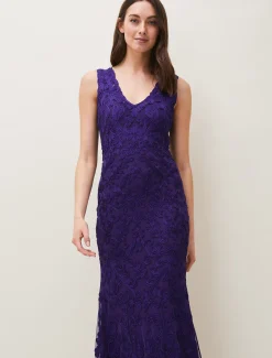 Osanne Tapework Lace Maxi Dress